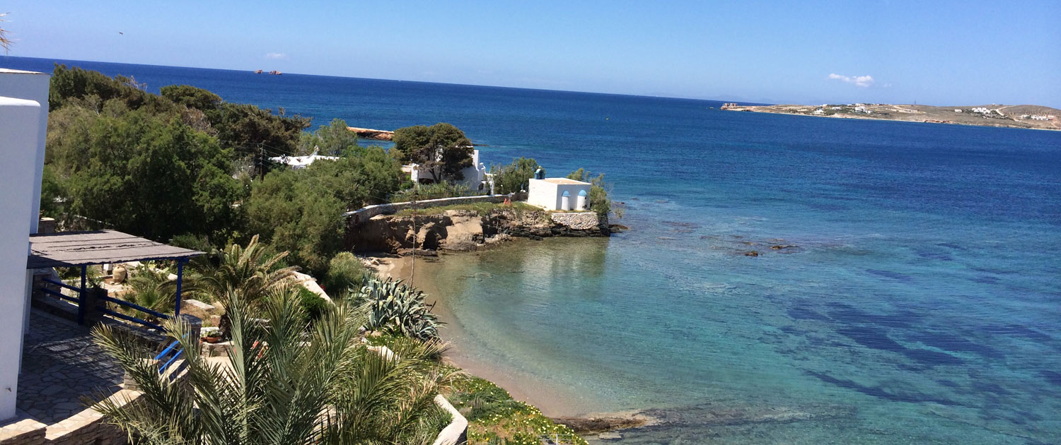 Paros Rooms Dora view on the bay of Parikia